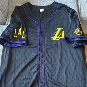 Los Angeles Lakers 2025 City Edition Baseball Jersey - Size XL - NEW w/o TAGS
